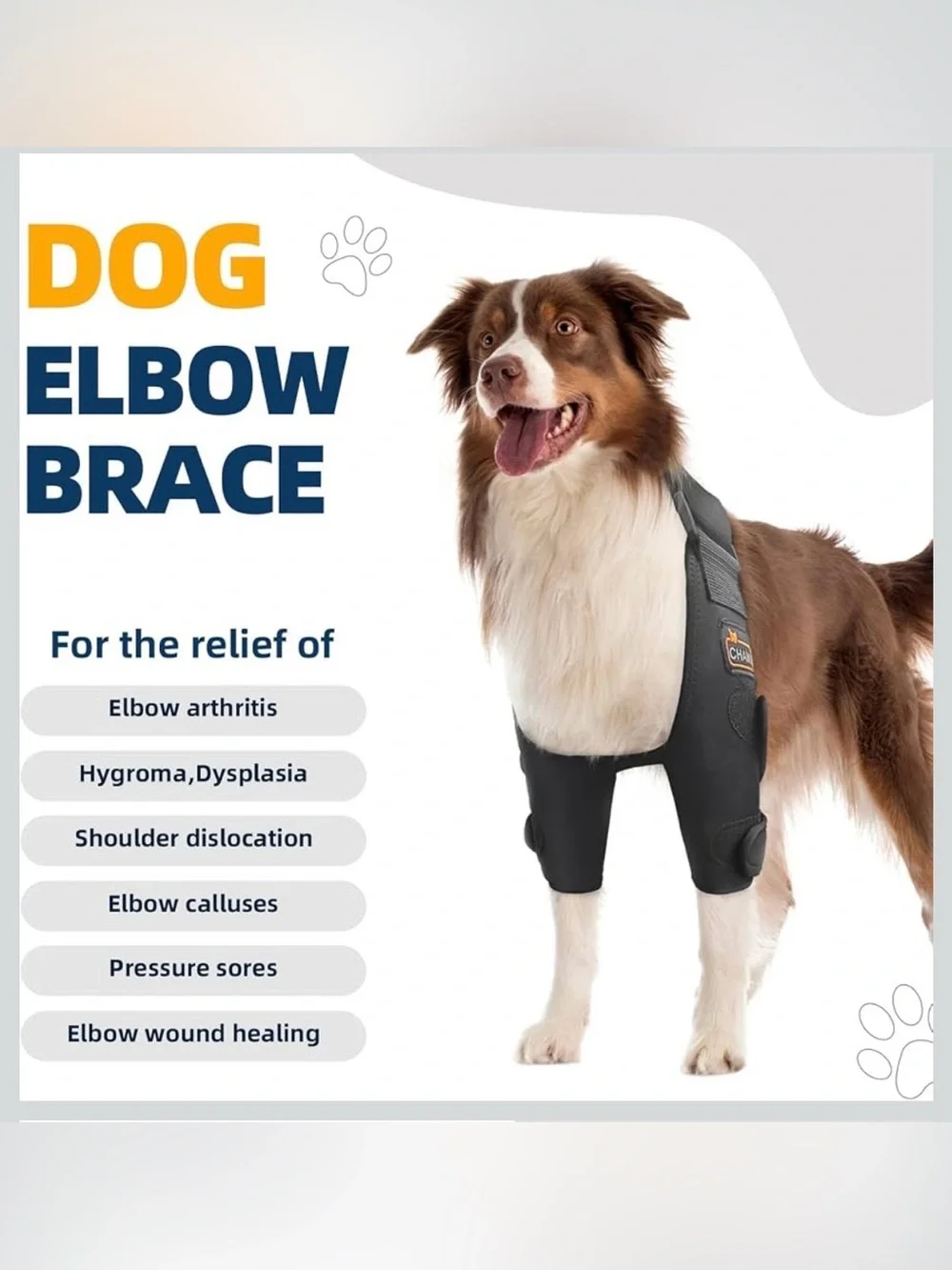Dog Elbow Brace For Shoulder And Front Leg, Dog Elbow Protector Pads 2044/Dc-1
